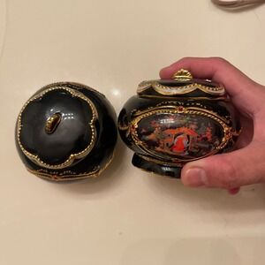Lot of 2 Ardleigh Elliott Russian Legends Heirloom Porcelain Music Box Vintage